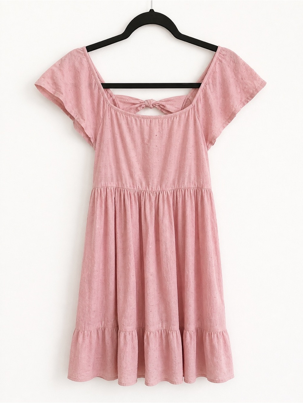 Old Navy Pink Eyelet Midi Dress Girls Size L